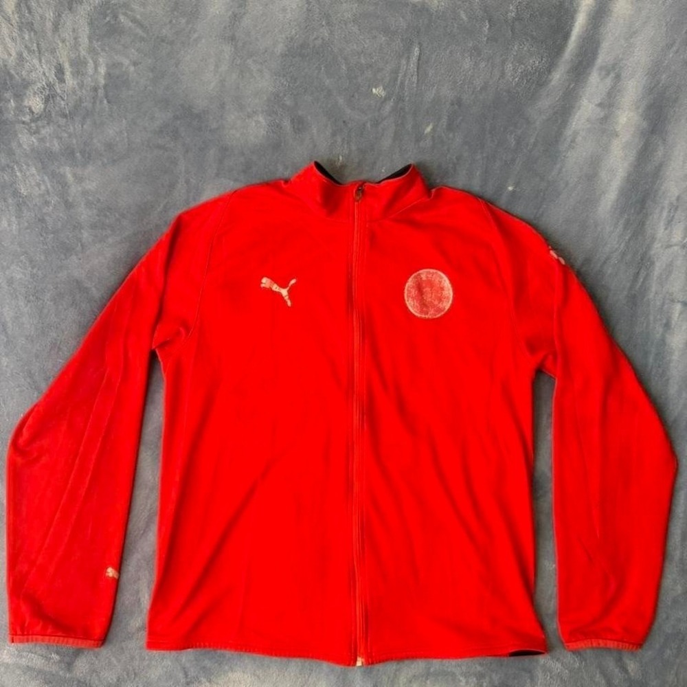 Puma red Denmark soccer jacket Paraguay men size xl
